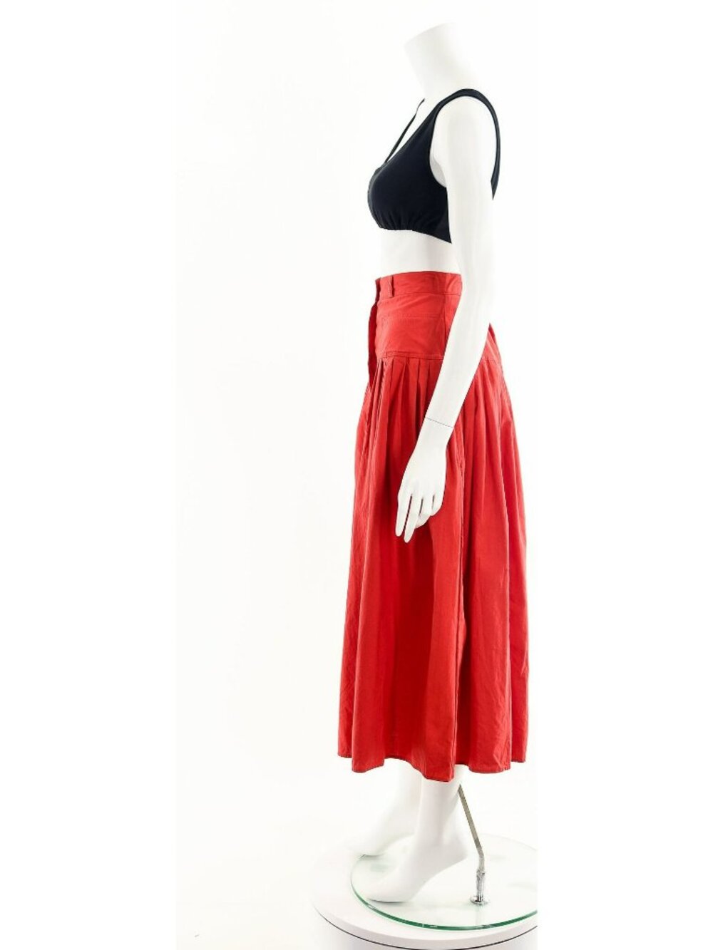 Cotton Midi Skirt - Picture 9 of 10